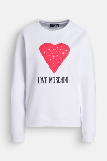 LOVE MOSCHINO Sweatshirt weiß