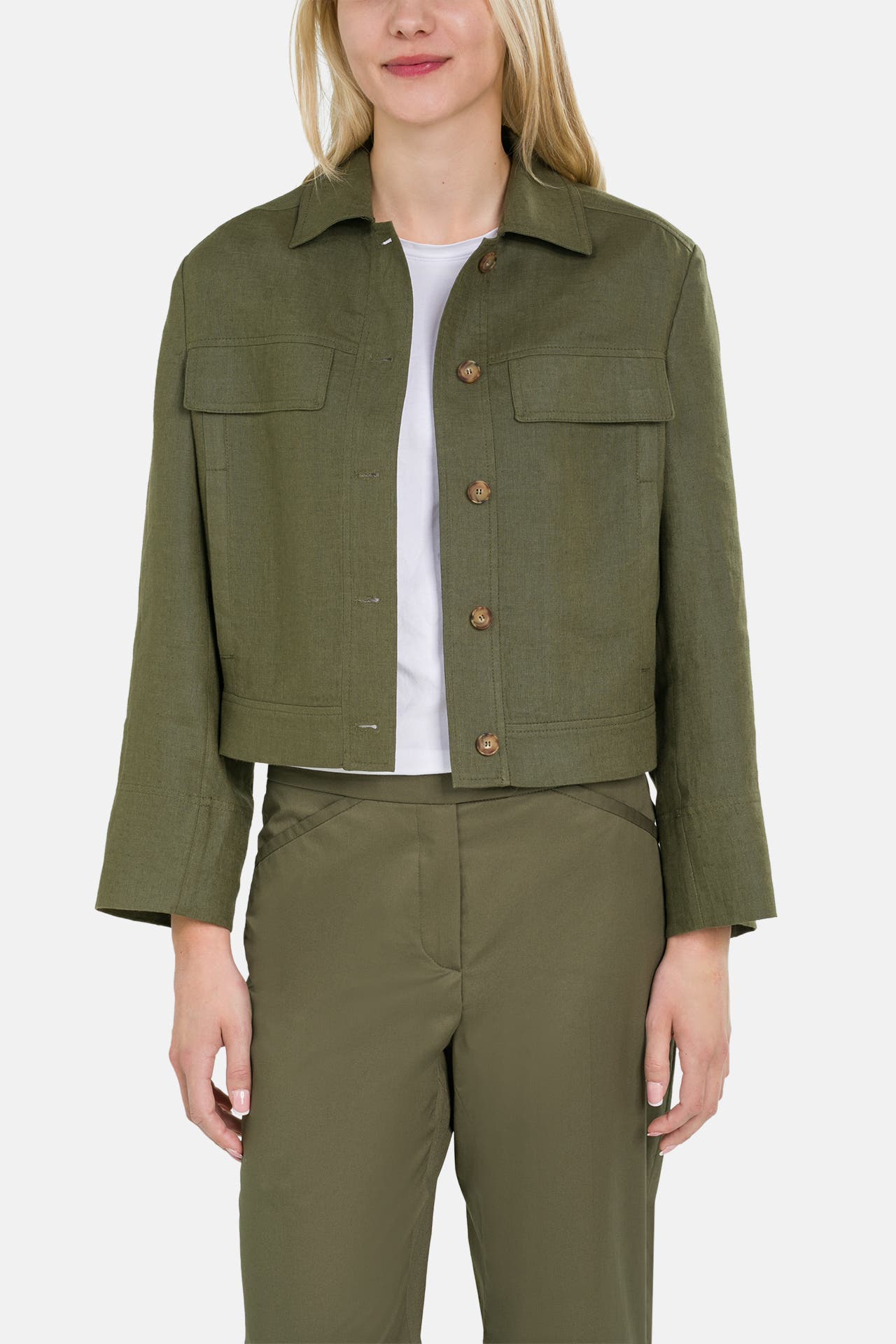 RIANI Leinenjacke oliv, Bild 1