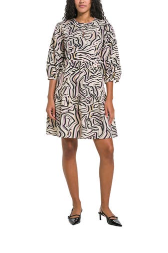 COMMA, Casual-Kleid gemustert
