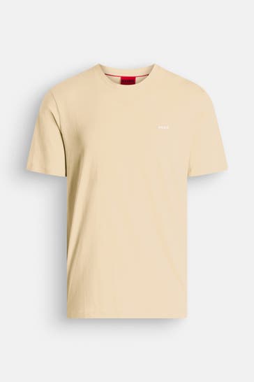 HUGO T-Shirt 'Dero' beige
