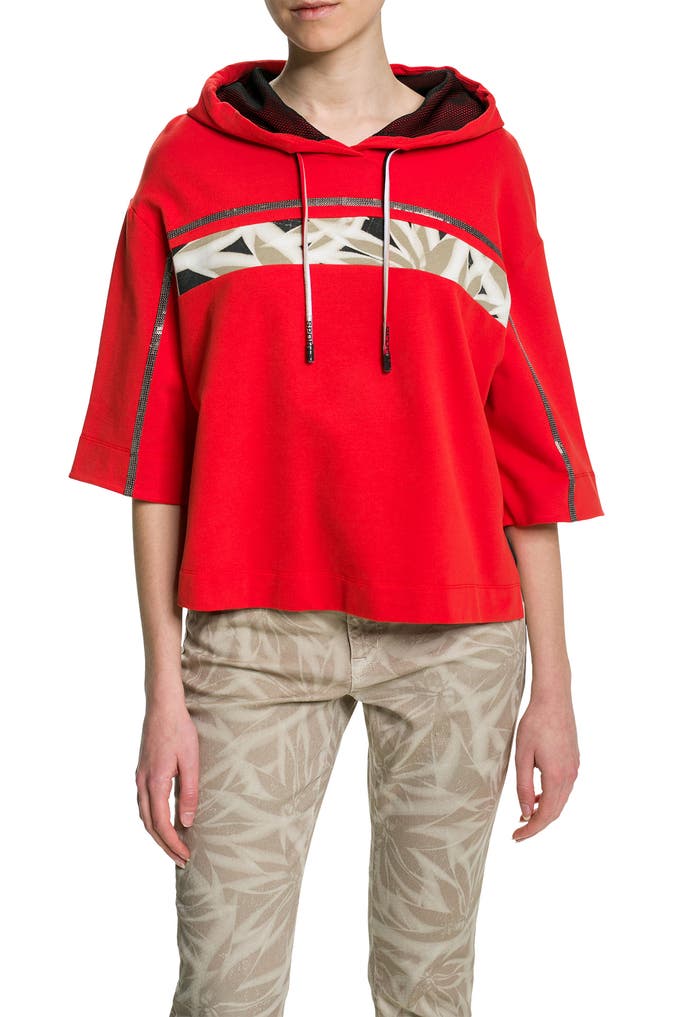 Marc Cain Additions Sweatshirt With Fleecy Reverse SA 44.03 J10 Col 804 main image 1
