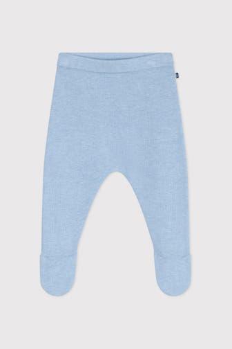 PETIT BATEAU Wollmix-Strumpfhose hellblau