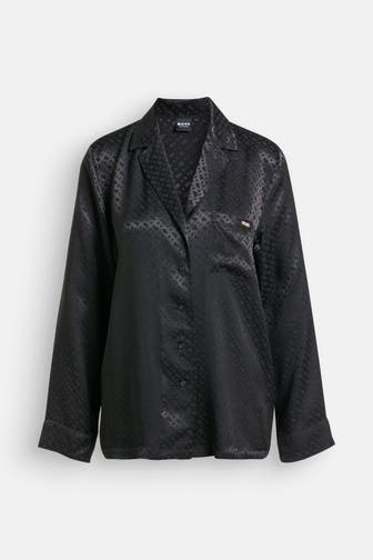 BOSS Pyjama-Oberteil schwarz