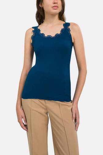 ROSEMUNDE Seidenmix-Top navy