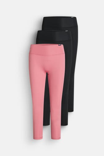 SMILODOX 3er-Pack Tights mehrfarbig