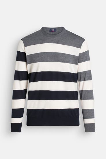PAUL & SHARK - Wollmix-Pullover gestreift