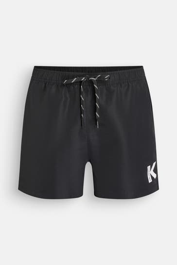 KARL LAGERFELD Badeshorts schwarz