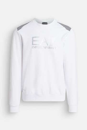 EA7 Sweatshirt 'Felpa' weiß