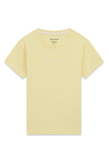 GUESS T-Shirt hellgelb