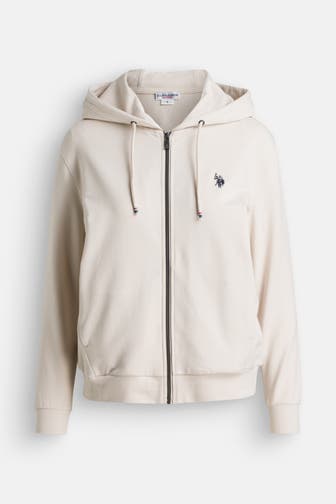U.S. POLO ASSN. Sweatjacke 'Mina' creme