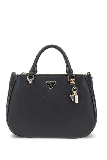 GUESS Schultertasche 'Fedora' schwarz