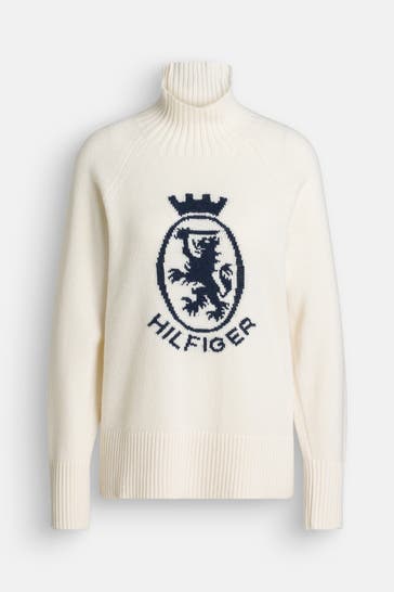 TOMMY HILFIGER Wollpullover ecru