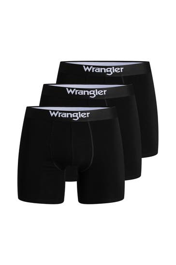 WRANGLER 3er-Pack Boxer Trunks 'Wilkins' schwarz