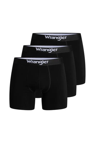 WRANGLER - 3er-Pack Boxer Trunks 'Wilkins' schwarz