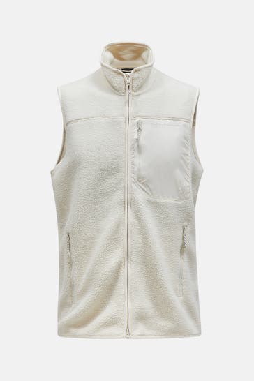 PEAK PERFORMANCE Fleece-Weste ecru