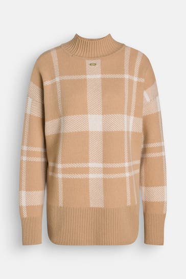 BARBOUR Wollmix-Pullover beige
