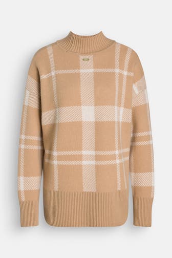 BARBOUR Wollmix-Pullover beige