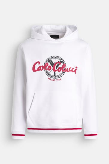 CARLO COLUCCI Hoodie weiß
