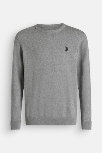 U.S. POLO ASSN. Strickpullover 'Jim' grau