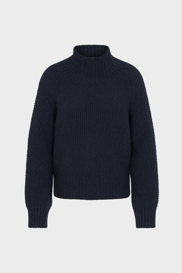JUVIA Dark blue woollen jumper