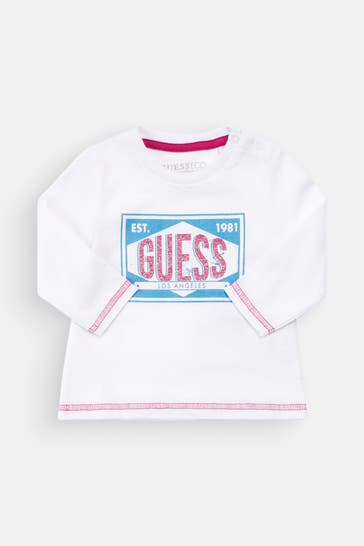 GUESS Longsleeve weiß