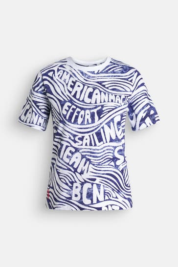 DESIGUAL T-Shirt 'Copamerica' gemustert