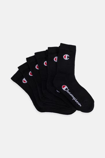 CHAMPION 6er Pack Strümpfe schwarz