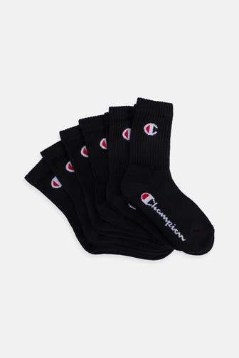 CHAMPION 6er Pack Strümpfe schwarz