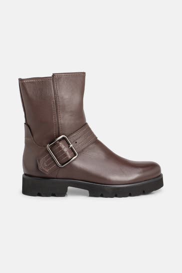 DONNA CAROLINA Biker-Boots 'Zoe' dunkelbraun