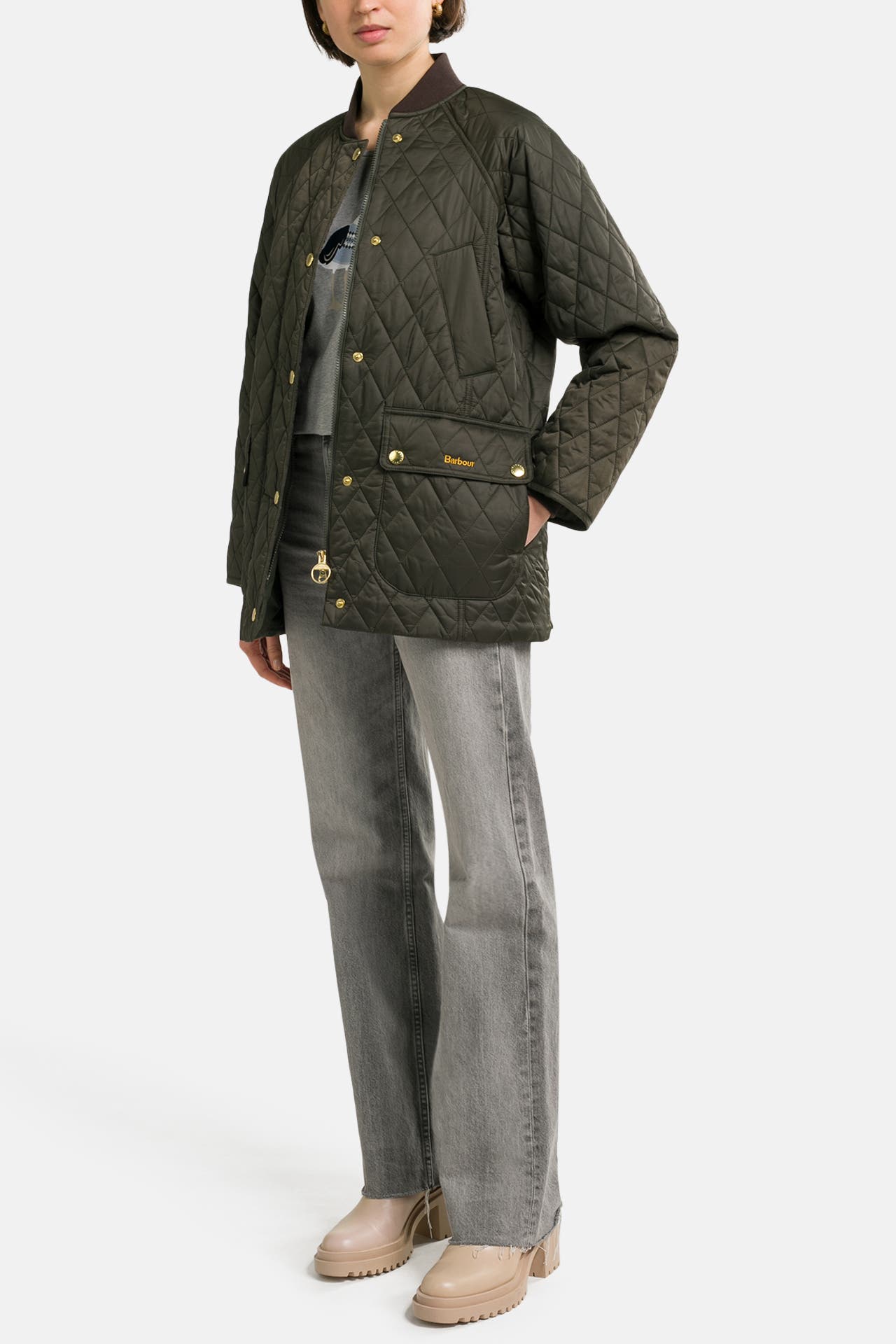BARBOUR Light-Steppjacke oliv, Bild 1