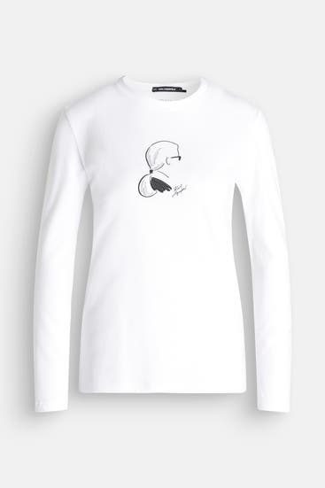 KARL LAGERFELD - Longsleeve weiß