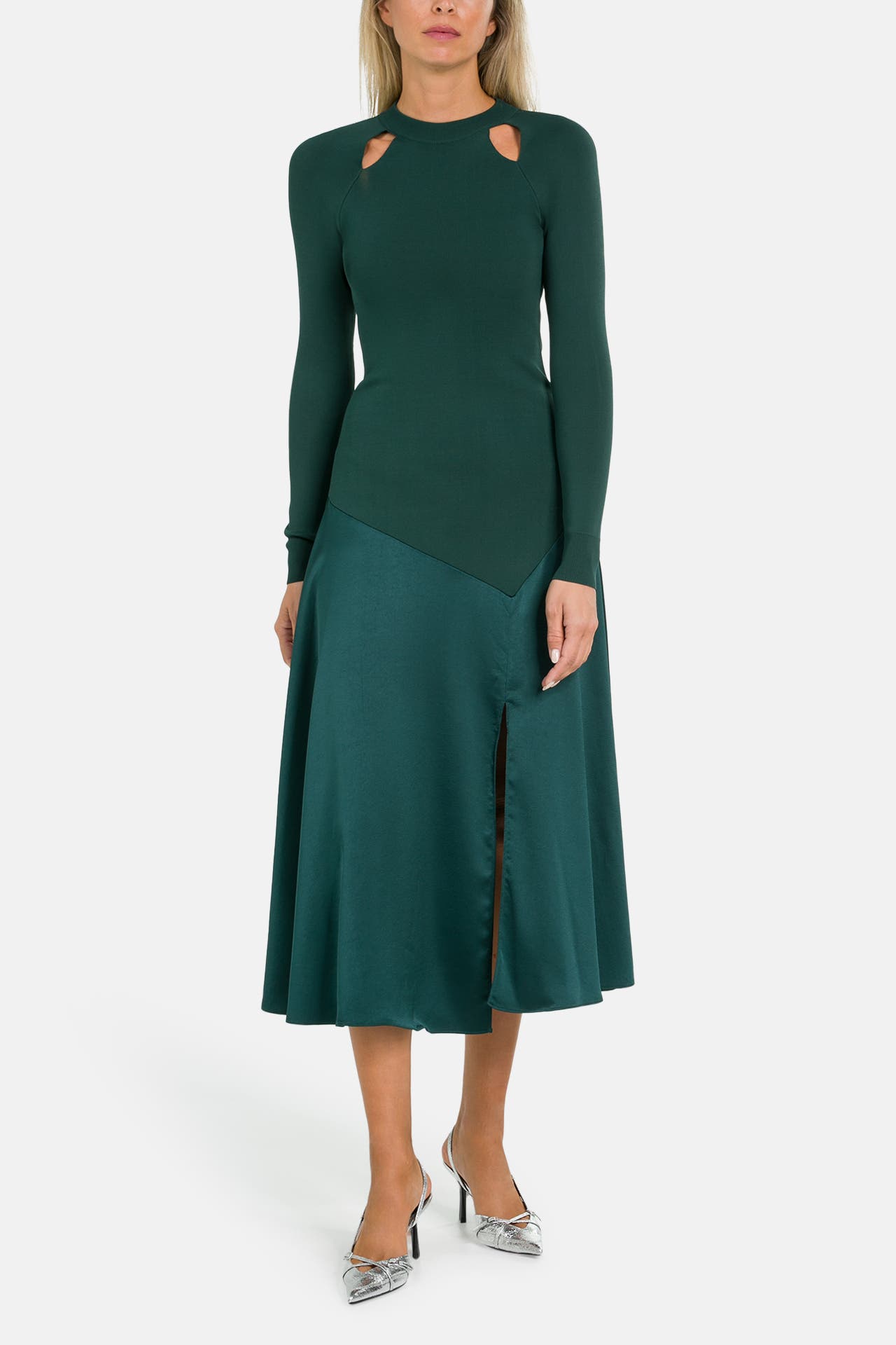TED BAKER Midikleid dunkelgrün, Bild 1