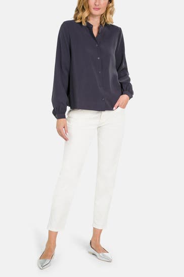 MARC O'POLO DENIM Casual-Bluse schwarzblau