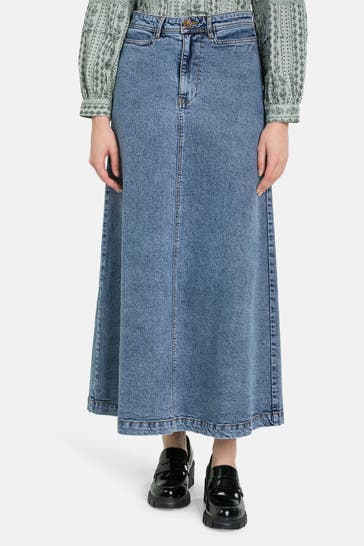 LOLLYS LAUNDRY Jeansrock 'Luna' blau