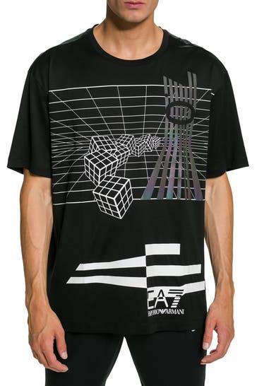 EA7 T-Shirt schwarz