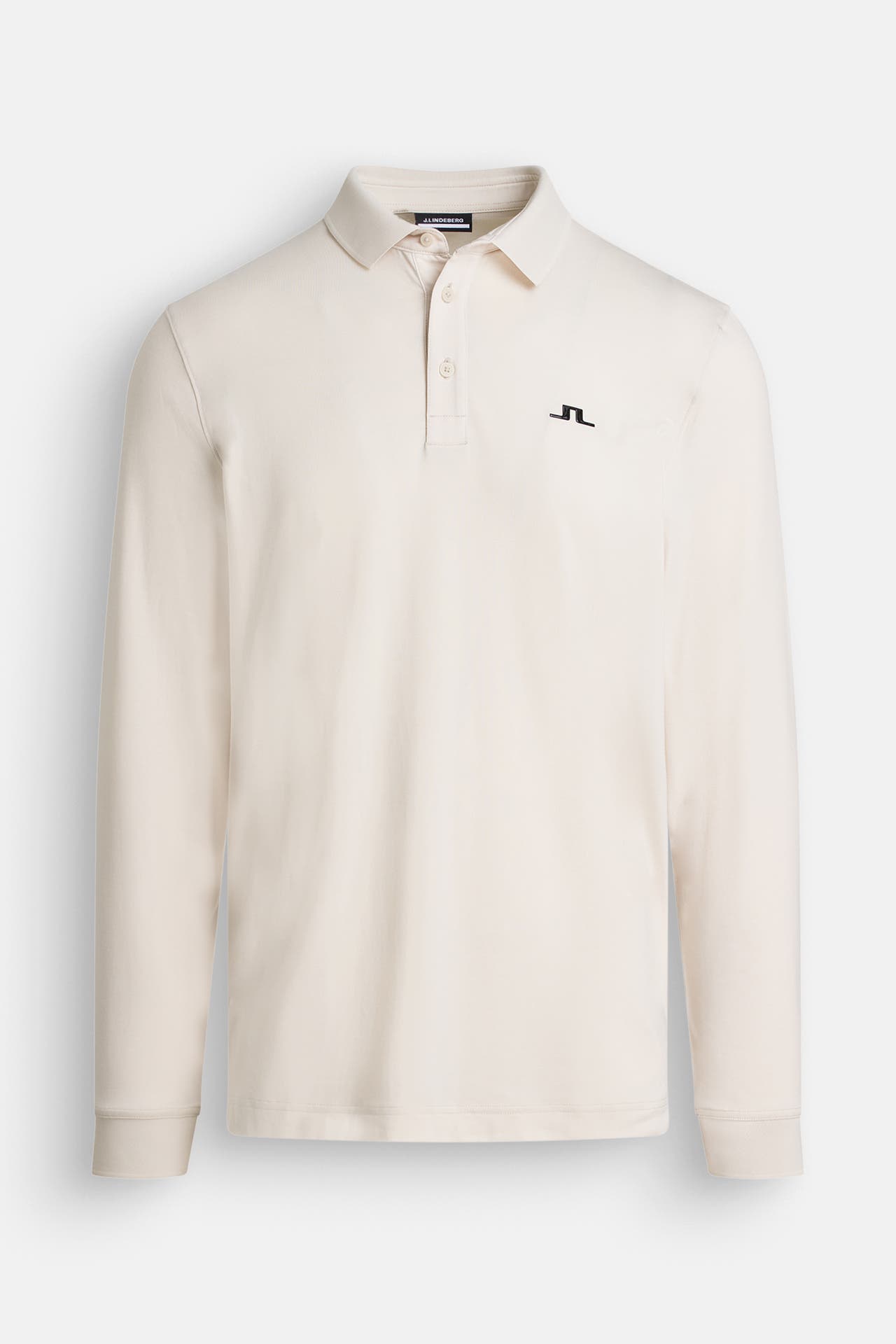 J.LINDEBERG SPORTSWEAR Langarm-Polo 'Florian' beige, Bild 1