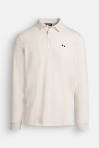 J.LINDEBERG SPORTSWEAR Langarm-Polo 'Florian' beige
