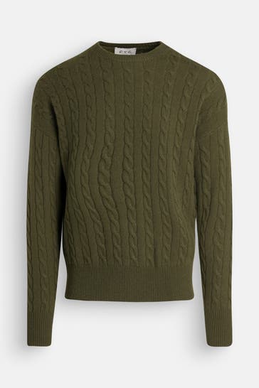 FTC Kaschmir-Pullover waldgrün
