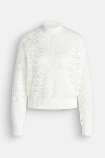 GUESS Strickpullover 'Kensley' offwhite