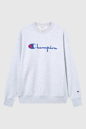 CHAMPION Sweatshirt hellgrau