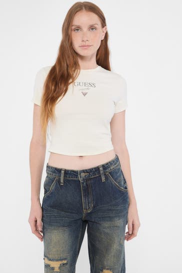GUESS T-Shirt ecru