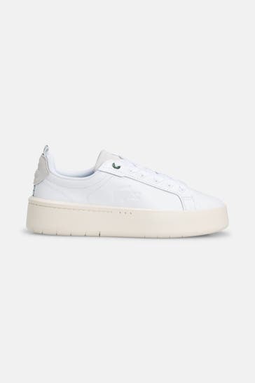 LACOSTE Leder-Sneaker 'Carnaby' weiß