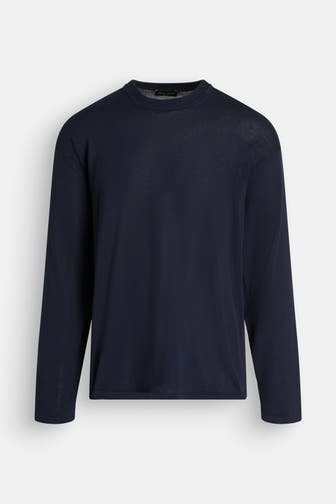 ROBERTO COLLINA Strickpullover nachtblau