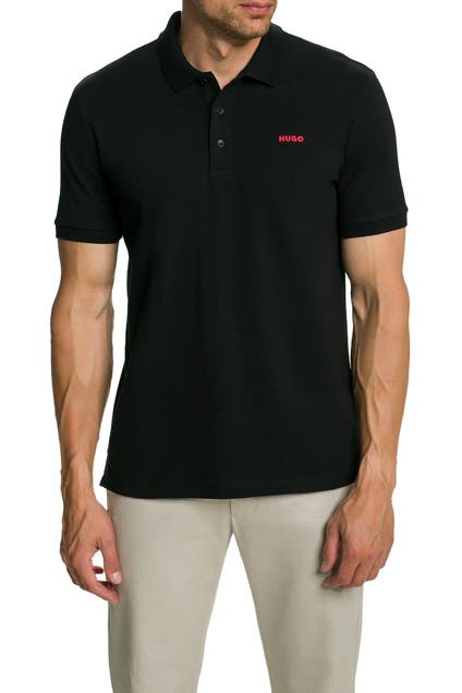 HUGO - Polo-Shirt 'Donos' schwarz