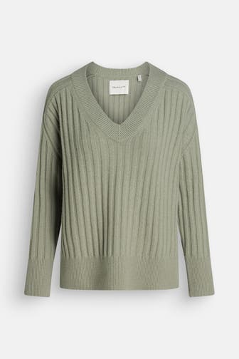 GANT Wollmix-Pullover graugrün
