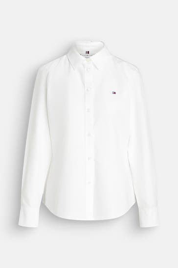 TOMMY HILFIGER Bluse 'Oxford' offwhite