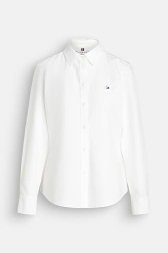 TOMMY HILFIGER Bluse 'Oxford' offwhite
