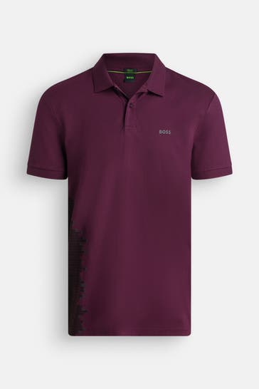 BOSS Polo-Shirt 'Paddy' aubergine