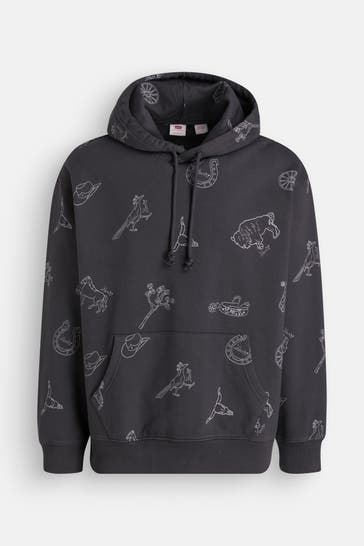 LEVI'S® Hoodie 'Western' schwarz
