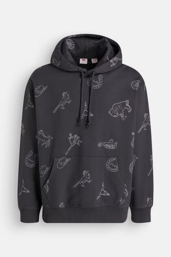 LEVI'S® Hoodie 'Western' schwarz
